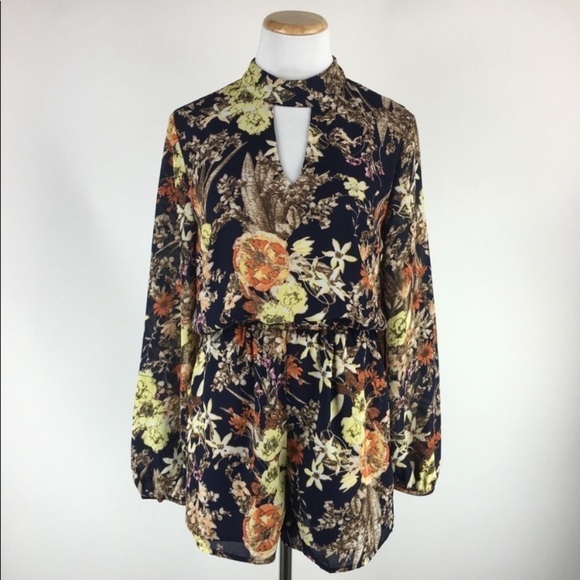 Lucca, Italian Floral Romper, Completely Lined, Fashion-Forward, Hand-WashEUC, S - Picture 8 of 8